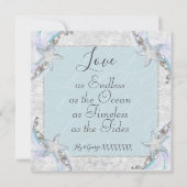 Faire-part de mariage Starfish (Dos)