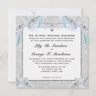 Faire-part de mariage Starfish