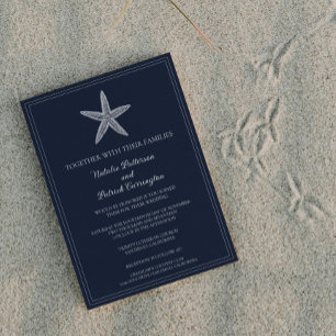 Faire-part de mariage Starfish