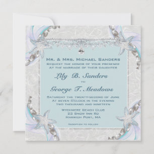 Faire-part de mariage Starfish