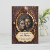 Faire-part de mariage Steampunk (Debout devant)