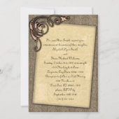 Faire-part de mariage Steampunk Élégant à rouleaux (Devant)