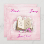 Faire-part de mariage Storybook (Devant / Derrière)