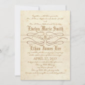 Faire-part de mariage Storybook Swirl (Devant)