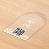Faire-part de mariage Style Arche avec Code QR (Poser)