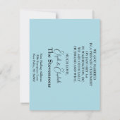 Faire-Part de Mariage Stylé Nous avons Noué le Nœu (Dos)