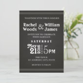 Faire-part de mariage subtil du tableau | (Debout devant)