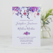 Faire-part de mariage Succulent pourpre (Debout devant)
