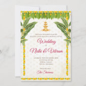 faire-part de mariage sud-indien & invitations hin (Devant)