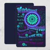 Faire-part de mariage Summer of Love (Devant / Derrière)