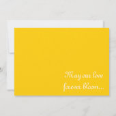 Faire-part de mariage Sunflower et Blue Sky (Dos)