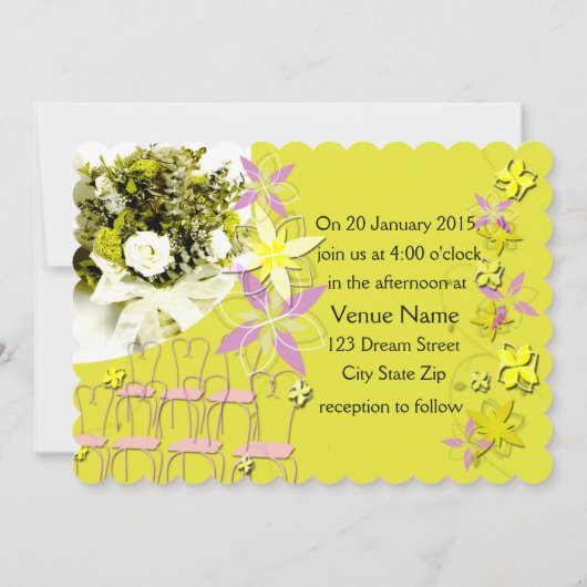 Faire-part de mariage Sunny Days (Dos)