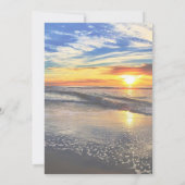 Faire-part de mariage Sunset Beach (Dos)