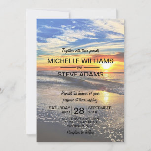 Faire-part de mariage Sunset Beach