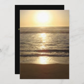 Faire-part de mariage Sunset Beach (Devant / Derrière)