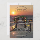 Faire-part de mariage Sunset Beach Rose Arbor (Devant)