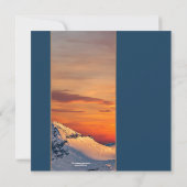 Faire-part de mariage Sunset Mountain View (Dos)