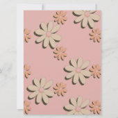 Faire-part de mariage Super orange rétro (Dos)