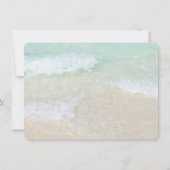 Faire-part de mariage sur fond de plage Nous somme (Dos)