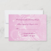 Faire-part de mariage sur fond rose (Dos)
