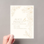 Faire-part de mariage sur invitation claire modifi (In situ (ordinateur de poche))