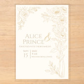 Faire-part de mariage sur invitation claire modifi (Recto)