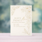 Faire-part de mariage sur invitation claire modifi (Neutre)