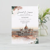 Faire-part de mariage sur la skyline de Budapest H (Debout devant)