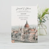Faire-part de mariage sur la skyline de Budapest H (Debout devant)