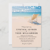 Faire-Part de Mariage sur le Thème de la Plage (Devant)