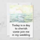 Faire-part de mariage sur le thème du lac (Devant)