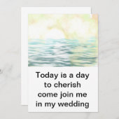 Faire-part de mariage sur le thème du lac (Devant / Derrière)