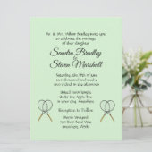 Faire-part de mariage sur le thème du tennis (Debout devant)