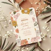 Faire-part de mariage sur le thème Rétro Groovy de