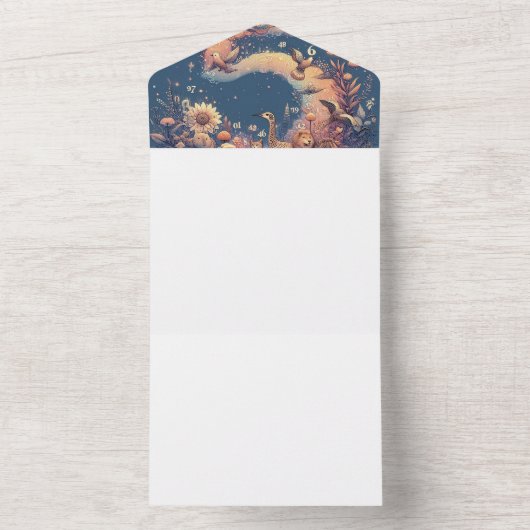 Faire-part de Mariage sur Mesure, Cartes d'Invitat (À l'intérieur)