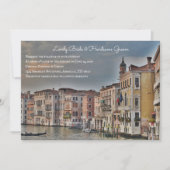 Faire-part de mariage sur mesure du Grand Canal de (Devant)
