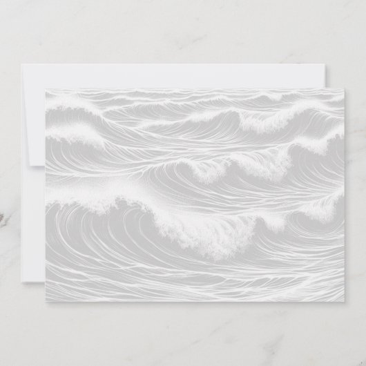 Faire-part de mariage surf Brides (Dos)