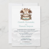 Faire-part de mariage surf Brides (Devant)