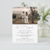 Faire-part de Mariage surprise (Debout devant)