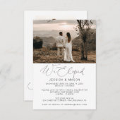 Faire-part de Mariage surprise (Devant / Derrière)