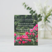 Faire-part de mariage Swag of Red Roses (Debout devant)