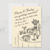 Faire-part de mariage Tableau (Devant)