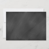 Faire-part de mariage tableau noir Convertible Vin (Dos)