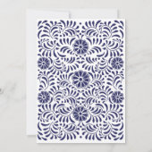 Faire-part de mariage Talavera mexicaine (Dos)