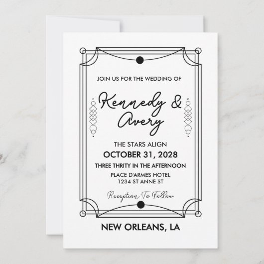 Faire-part de mariage Tarot des Amoureux (Dos)