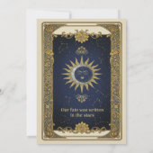 Faire-part de mariage Tarot Mystique – 'Le La pers (Dos)