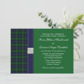 Faire-part de mariage Tartan Black Watch (Debout devant)