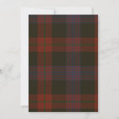 Faire-part de mariage Tartan Brown (Dos)