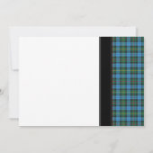 Faire-part de mariage Tartan Smith antique (Dos)