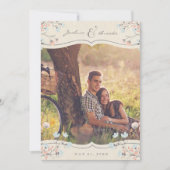 FAIRE-PART DE MARIAGE TEMPLE LDS| Photo Vintage (Devant)